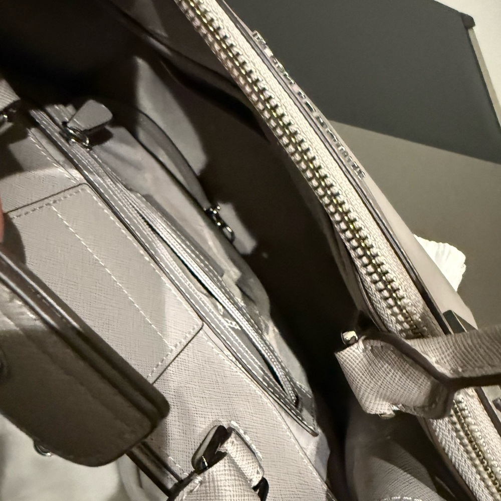 Michael Kors Silver Satchel Bag - Picture 5 of 6